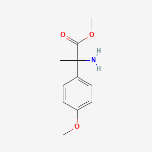molecular formula C11H15NO3 B1423540 Methyl 2-amino-2-(4-methoxyphenyl)propanoate CAS No. 1178066-89-1