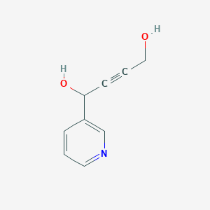molecular formula C9H9NO2 B14235407 1-(Pyridin-3-yl)but-2-yne-1,4-diol CAS No. 391249-81-3