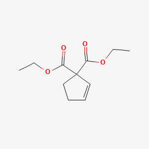 molecular formula C11H16O4 B14235421 Diethyl cyclopent-2-ene-1,1-dicarboxylate CAS No. 541506-71-2