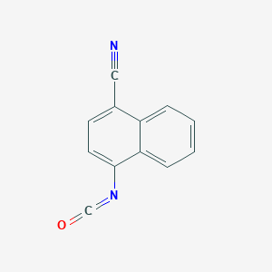 molecular formula C12H6N2O B14235427 4-Isocyanatonaphthalene-1-carbonitrile CAS No. 496841-05-5