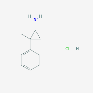 molecular formula C10H14ClN B1423543 2-Methyl-2-phenylcyclopropan-1-amine hydrochloride CAS No. 90874-48-9