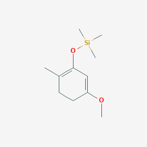 molecular formula C11H20O2Si B14235445 [(5-Methoxy-2-methylcyclohexa-1,5-dien-1-yl)oxy](trimethyl)silane CAS No. 426835-03-2