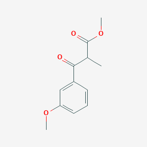 molecular formula C12H14O4 B1423545 Methyl 3-(3-methoxyphenyl)-2-methyl-3-oxopropanoate CAS No. 343305-12-4