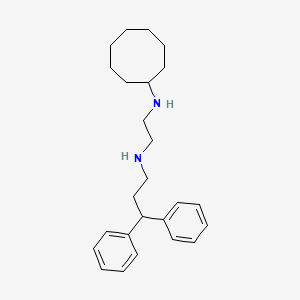molecular formula C25H36N2 B14235455 N'-cyclooctyl-N-(3,3-diphenylpropyl)ethane-1,2-diamine CAS No. 502487-59-4
