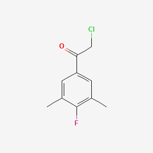 molecular formula C10H10ClFO B1423548 2-Chloro-1-(4-fluoro-3,5-dimethylphenyl)ethan-1-one CAS No. 176548-89-3