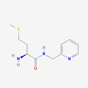 molecular formula C11H17N3OS B14235486 N-[(Pyridin-2-yl)methyl]-L-methioninamide CAS No. 339149-60-9