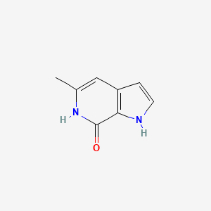 molecular formula C8H8N2O B1423553 5-methyl-1H,6H,7H-pyrrolo[2,3-c]pyridin-7-one CAS No. 1354951-02-2