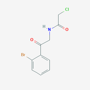 molecular formula C10H9BrClNO2 B1423555 N-[2-(2-bromophenyl)-2-oxoethyl]-2-chloroacetamide CAS No. 1354954-01-0
