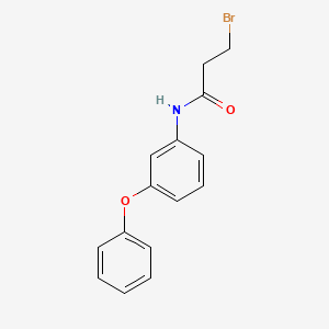 molecular formula C15H14BrNO2 B14235564 3-Bromo-N-(3-phenoxyphenyl)propanamide CAS No. 620597-96-8