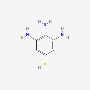 molecular formula C6H9N3S B14235577 3,4,5-Triaminobenzene-1-thiol CAS No. 408340-26-1