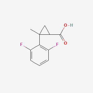 molecular formula C11H10F2O2 B1423558 2-(2,6-Difluorophenyl)-2-methylcyclopropane-1-carboxylic acid CAS No. 1250566-64-3