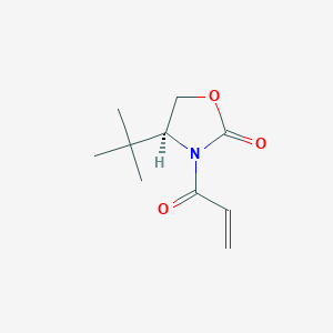molecular formula C10H15NO3 B14235633 (4S)-3-Acryloyl-4-tert-butyl-1,3-oxazolidin-2-one CAS No. 506444-76-4