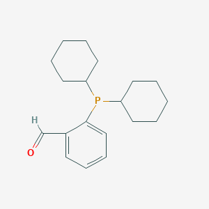 molecular formula C19H27OP B14235641 Benzaldehyde, 2-(dicyclohexylphosphino)- CAS No. 226089-17-4