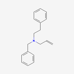 molecular formula C18H21N B14235660 Benzeneethanamine, N-(phenylmethyl)-N-2-propenyl- CAS No. 210347-81-2