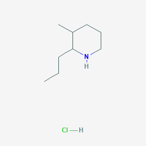 molecular formula C9H20ClN B1423570 3-Methyl-2-propylpiperidine hydrochloride CAS No. 1354961-05-9