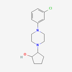 molecular formula C15H21ClN2O B1423572 2-[4-(3-氯苯基)哌嗪-1-基]环戊醇 CAS No. 1183454-19-4