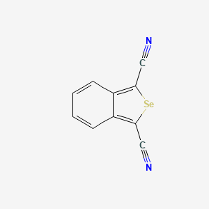 molecular formula C10H4N2Se B14235740 2-Benzoselenophene-1,3-dicarbonitrile CAS No. 425394-77-0