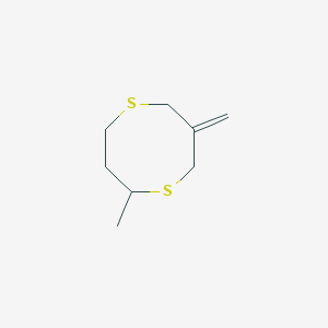 molecular formula C8H14S2 B14235763 2-Methyl-7-methylidene-1,5-dithiocane CAS No. 323580-41-2