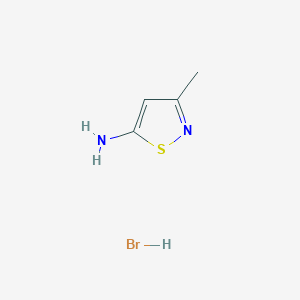 molecular formula C4H7BrN2S B1423579 3-Methyl-isothiazol-5-ylamine hydrobromide CAS No. 1208081-54-2