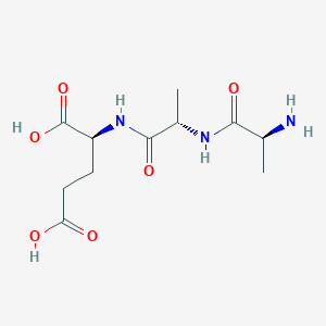 molecular formula C11H19N3O6 B14235802 L-Glutamic acid, L-alanyl-L-alanyl- CAS No. 398149-00-3