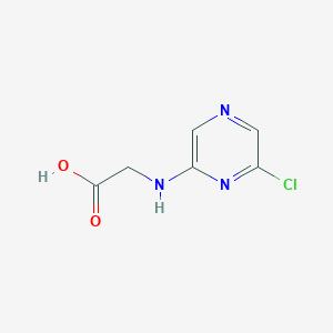 molecular formula C6H6ClN3O2 B1423581 2-(6-Chloropyrazin-2-ylamino)acetic acid CAS No. 1159822-45-3