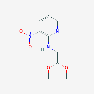 molecular formula C9H13N3O4 B1423586 N-(2,2-二甲氧基乙基)-3-硝基吡啶-2-胺 CAS No. 1003947-06-5