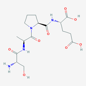 molecular formula C16H26N4O8 B14235869 L-Seryl-L-alanyl-L-prolyl-L-glutamic acid CAS No. 393511-40-5