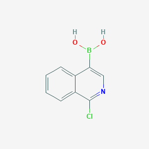 molecular formula C9H7BClNO2 B1423591 (1-Chloroisoquinolin-4-yl)boronic acid CAS No. 848841-48-5