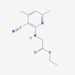 Ethyl (3-cyano-4,6-dimethylpyridin-2-ylamino)acetate