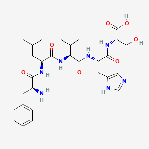 molecular formula C29H43N7O7 B14235994 L-Serine, L-phenylalanyl-L-leucyl-L-valyl-L-histidyl- CAS No. 574749-77-2