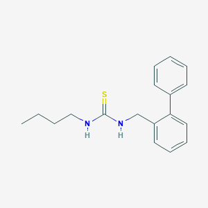 molecular formula C18H22N2S B14236001 N-[([1,1'-Biphenyl]-2-yl)methyl]-N'-butylthiourea CAS No. 501936-59-0