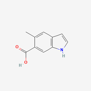 molecular formula C10H9NO2 B1423605 5-甲基-1H-吲哚-6-羧酸 CAS No. 1167056-00-9