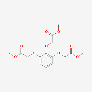 molecular formula C15H18O9 B14236086 Trimethyl 2,2',2''-[benzene-1,2,3-triyltris(oxy)]triacetate CAS No. 209909-16-0