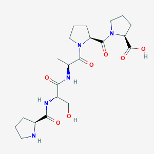 molecular formula C21H33N5O7 B14236097 L-Prolyl-L-seryl-L-alanyl-L-prolyl-L-proline CAS No. 459140-93-3