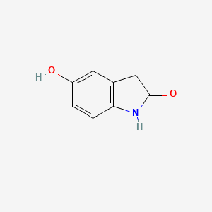 molecular formula C9H9NO2 B1423618 7-Methyl-5-hydroxy-2-oxindole CAS No. 1082041-62-0