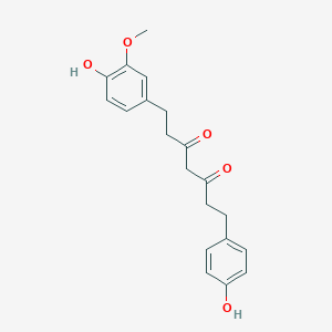 molecular formula C20H22O5 B142362 Tetrahydrodemethoxydiferuloylmethane CAS No. 149579-07-7