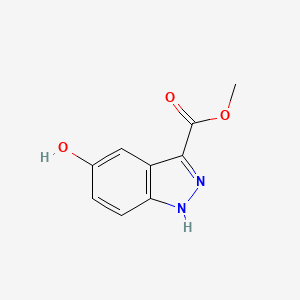 molecular formula C9H8N2O3 B1423620 methyl 5-hydroxy-1H-indazole-3-carboxylate CAS No. 1082040-64-9