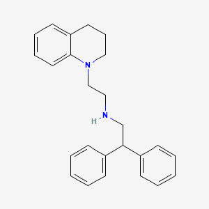 molecular formula C25H28N2 B14236202 N-[2-(3,4-Dihydroquinolin-1(2H)-yl)ethyl]-2,2-diphenylethan-1-amine CAS No. 627519-25-9