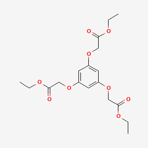 molecular formula C18H24O9 B14236276 Triethyl 2,2',2''-[benzene-1,3,5-triyltris(oxy)]triacetate CAS No. 478812-59-8