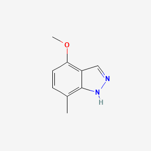 molecular formula C9H10N2O B1423628 4-methoxy-7-methyl-1H-indazole CAS No. 1082041-64-2