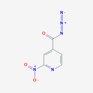 molecular formula C6H3N5O3 B1423630 2-Nitro-pyridine-4-carbazide CAS No. 1167056-68-9