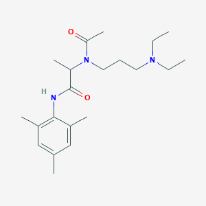 molecular formula C21H35N3O2 B14236335 N~2~-Acetyl-N~2~-[3-(diethylamino)propyl]-N-(2,4,6-trimethylphenyl)alaninamide CAS No. 414878-36-7
