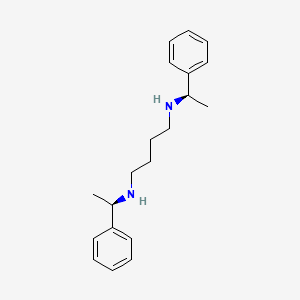 molecular formula C20H28N2 B14236369 N~1~,N~4~-Bis[(1R)-1-phenylethyl]butane-1,4-diamine CAS No. 401788-67-8