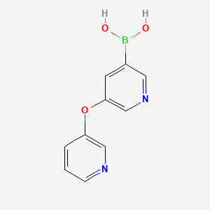 molecular formula C10H9BN2O3 B1423637 5-(Pyridin-3-yloxy)pyridine-3-boronic acid CAS No. 918138-36-0