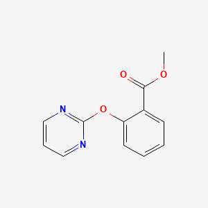 molecular formula C12H10N2O3 B1423639 Methyl 2-(pyrimidin-2-yloxy)benzoate CAS No. 178118-28-0