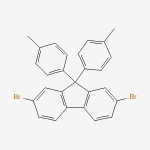 molecular formula C27H20Br2 B1423640 2,7-二溴-9,9-双(4-甲基苯基)-9H-芴 CAS No. 357645-37-5