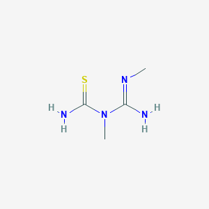 molecular formula C4H10N4S B14236414 N-Methyl-N-(N'-methylcarbamimidoyl)thiourea CAS No. 535975-83-8