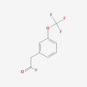 molecular formula C9H7F3O2 B1423642 2-(3-(Trifluoromethoxy)phenyl)acetaldehyde CAS No. 944898-37-7