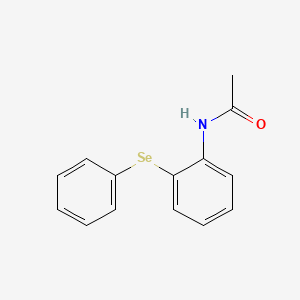 molecular formula C14H13NOSe B14236428 Acetamide, N-[2-(phenylseleno)phenyl]- CAS No. 622839-15-0