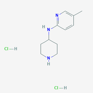 molecular formula C11H19Cl2N3 B1423645 (5-Methyl-pyridin-2-YL)-piperidin-4-YL-amine dihydrochloride CAS No. 793675-05-5
